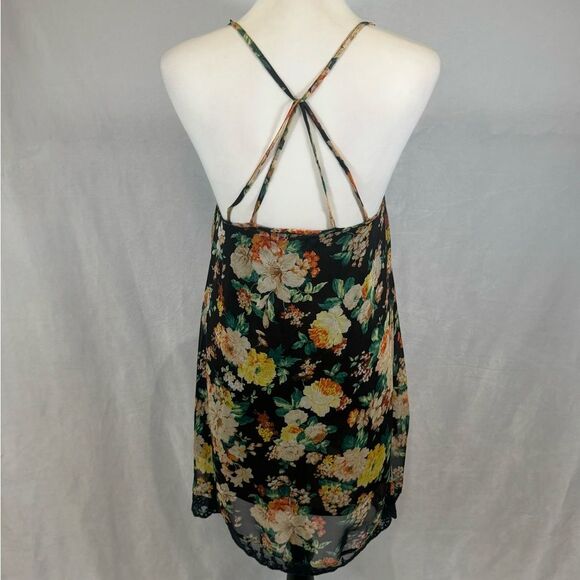 LF Charms Fashion vintage black strappy back lace lined sundress size XS - Picture 4 of 6